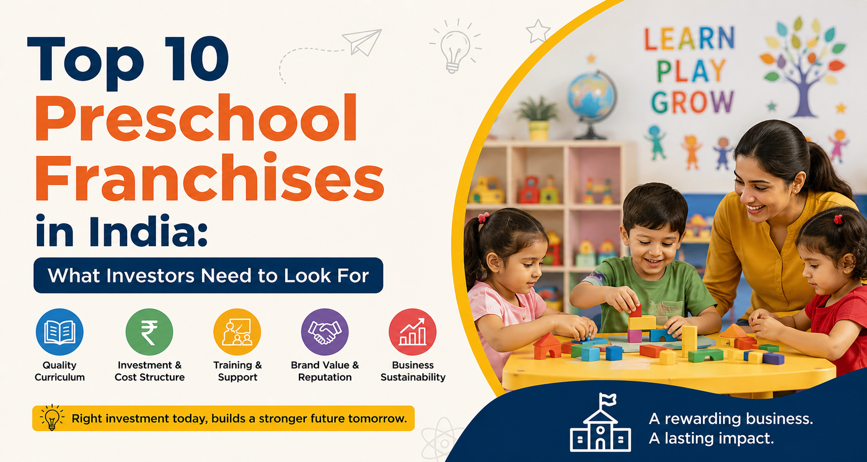 Top 10 Preschool Franchises in India 2026 What Investors Need to Look For